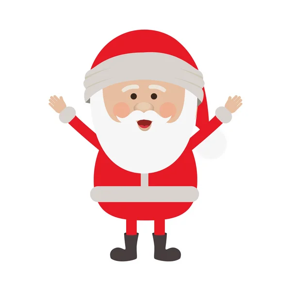 Santa claus cartoon icon image — Stock Vector