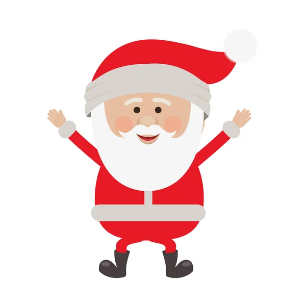 Obrázek ikony kreslené Santa claus — Stockový vektor