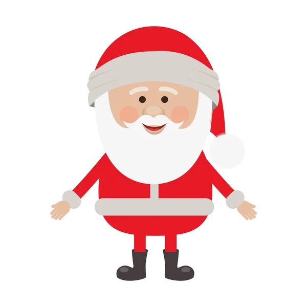 Santa claus cartoon pictogramafbeelding — Stockvector