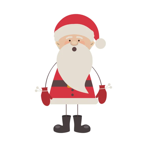 Imagen icono de dibujos animados de santa claus — Archivo Imágenes Vectoriales