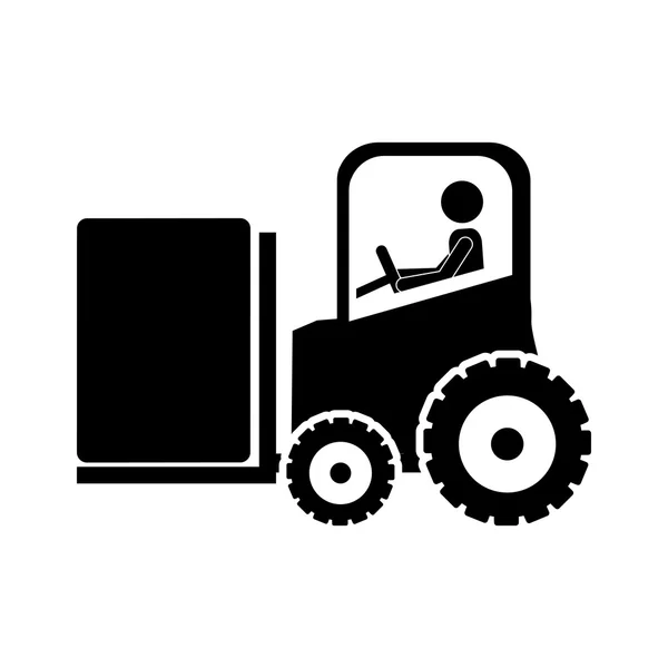 Imagem do ícone do trabalhador de entrega de pacote — Vetor de Stock