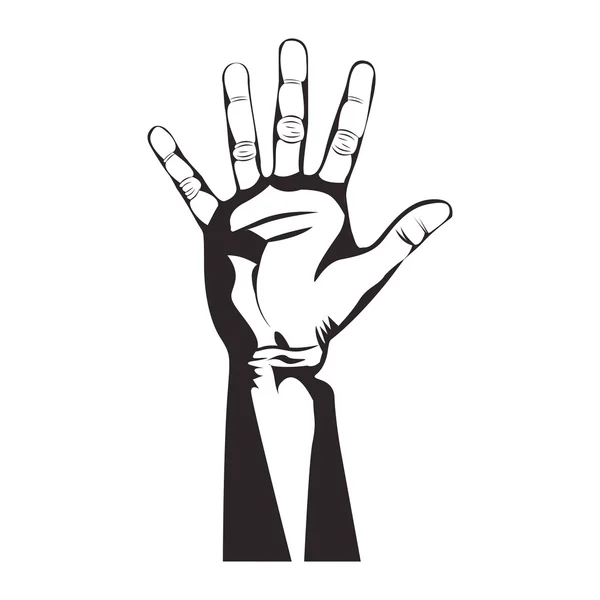 Hand gesture icon image — Stock Vector