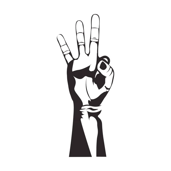 Hand gesture icon image — Stock Vector