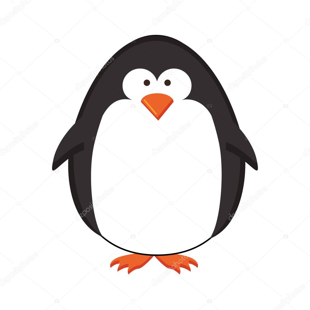 penguin cartoon icon image