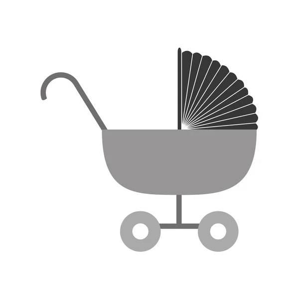 Baby barnvagn ikonbild — Stock vektor