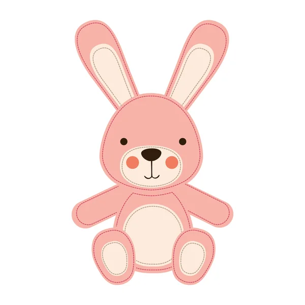 Bunny toy icon image — Stock Vector