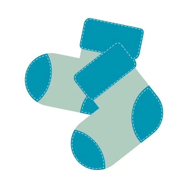 Изображение значка детского носка — стоковый вектор