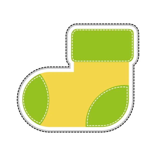 Child sock icon image — Stock Vector