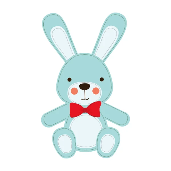 小兔子玩具图标图像 — 图库矢量图片