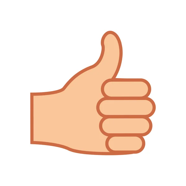 Hand gest ikonbild — Stock vektor