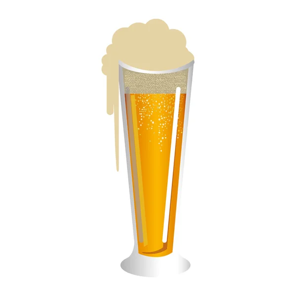 啤酒玻璃图标图像 — 图库矢量图片