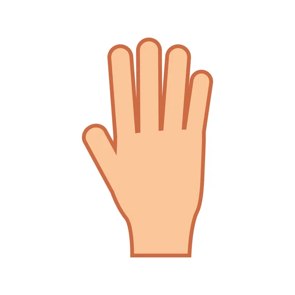 Symbolbild für Handgesten — Stockvektor