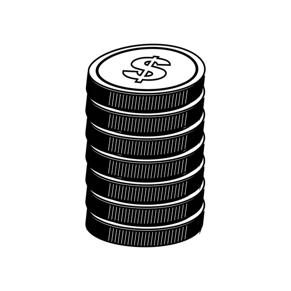 Cash geld pictogramafbeelding — Stockvector