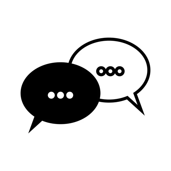 Beszéd buborék ikon kép — Stock Vector