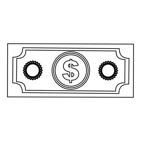 Изображение иконки наличных денег — стоковый вектор