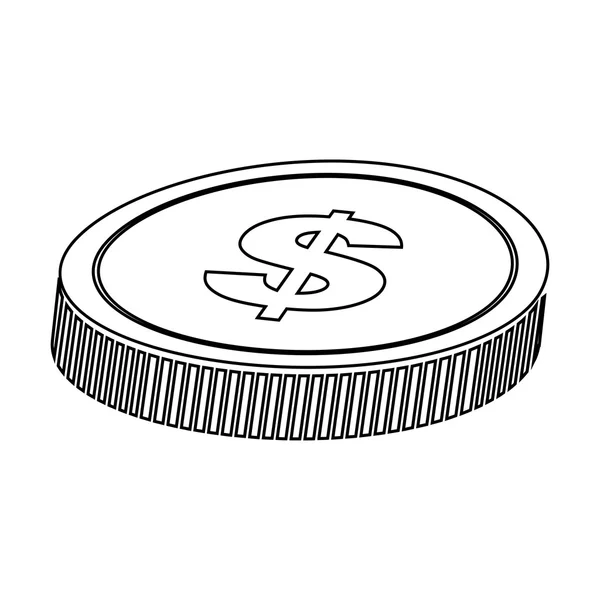 Cash money ikon kép — Stock Vector
