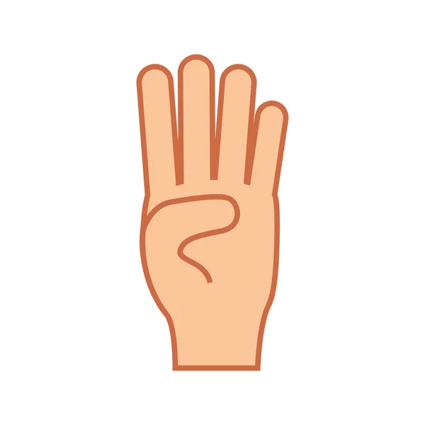 Hand gest ikonbild — Stock vektor