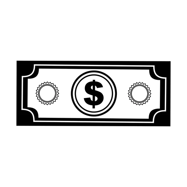 Cash geld pictogramafbeelding — Stockvector