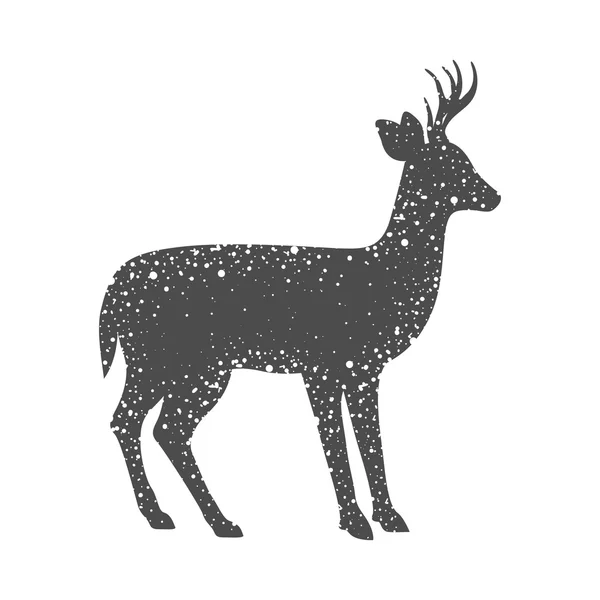 Ізольований дизайн тварин оленів — стоковий вектор