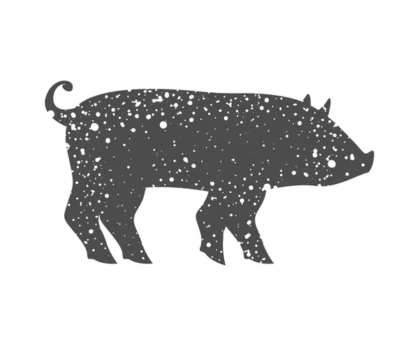 Projeto isolado de animais de carne de porco —  Vetores de Stock