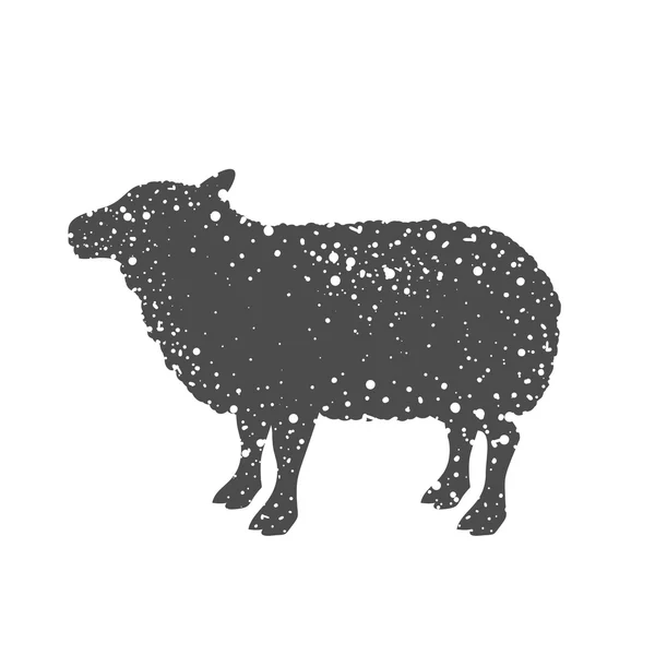 Geïsoleerde lam dierlijke ontwerp — Stockvector