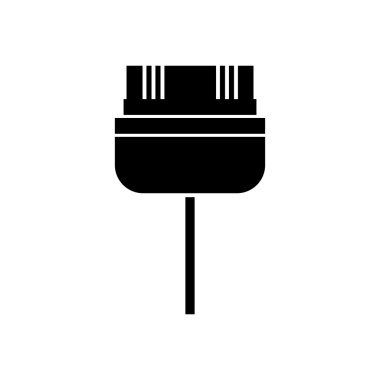 video oyunları için siyah siluet uçlu konnektör