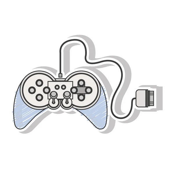 Juegos de control remoto con joystick — Vector de stock