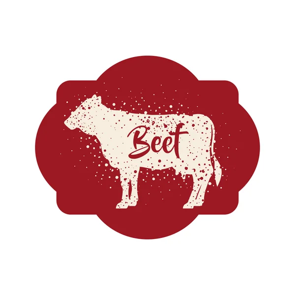 Geïsoleerde bieten vee dierlijke ontwerp — Stockvector