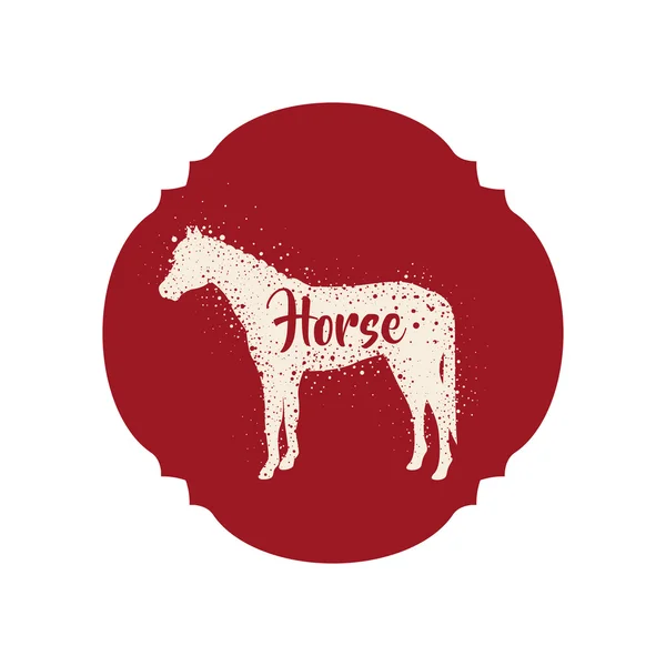Isolierte Pferdehaltung Tier Design — Stockvektor