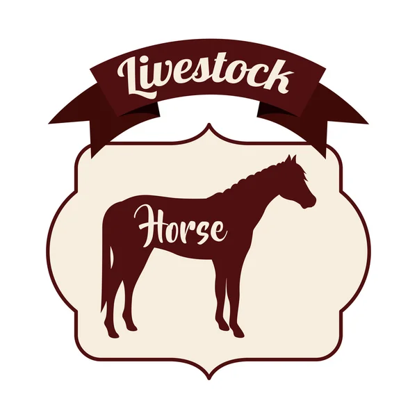 Isolated horse livestock animal design