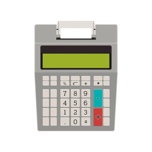 Calculator tehnic fără imprimare pe hârtie — Vector de stoc