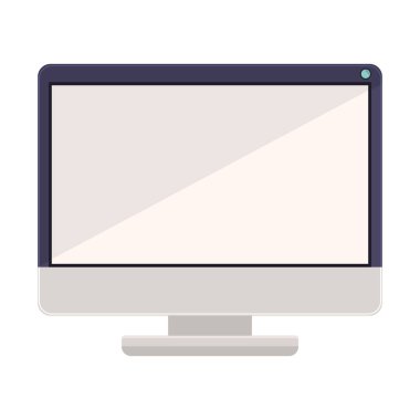 Teknik bilgisayar ile geniş ekran ve düz göstermek