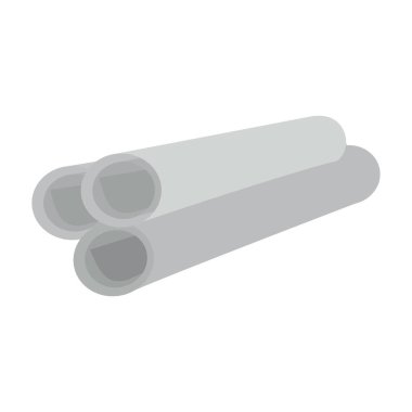 Beyaz siluet üç mimari planları