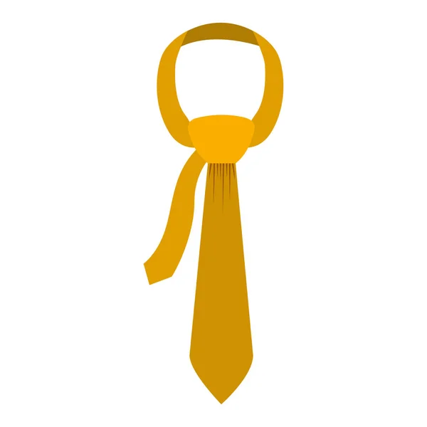 Sárga szín a csomót nyakkendő — Stock Vector