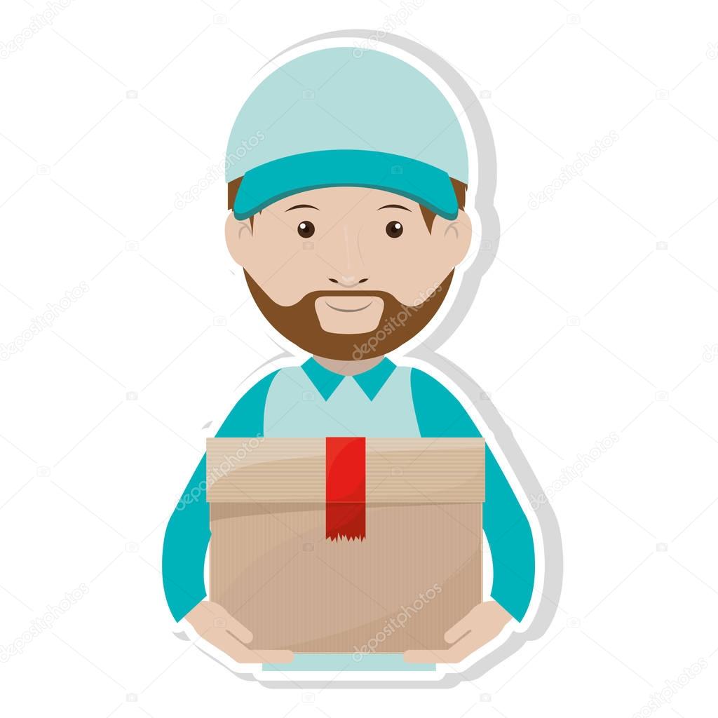 Logistics Assistant with sealed package