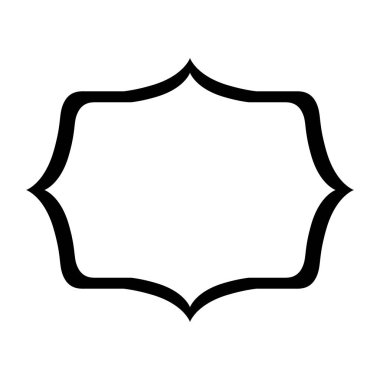 siyah siluet hanedan dekoratif çerçeve