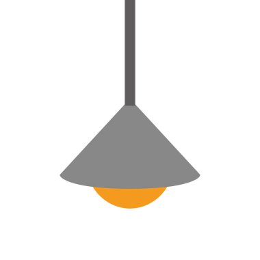 gri tabanı ile asılı ampuller