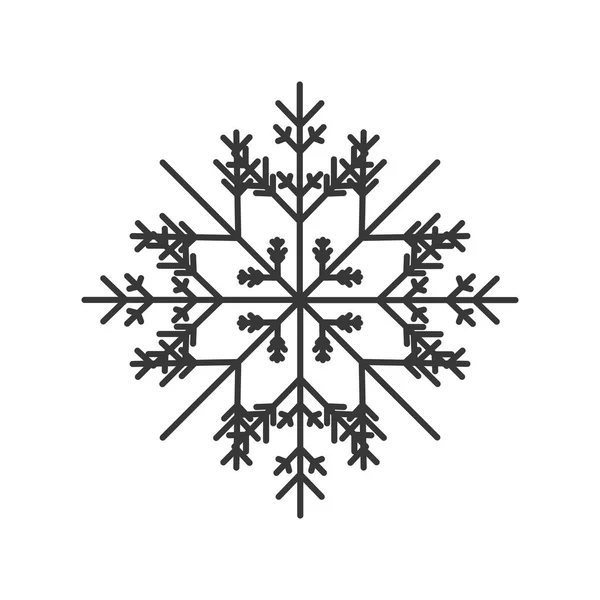 Abstrakt snöflinga ikonen — Stock vektor