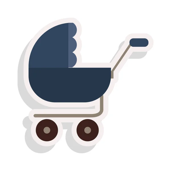 Дитячі коляски значок — стоковий вектор