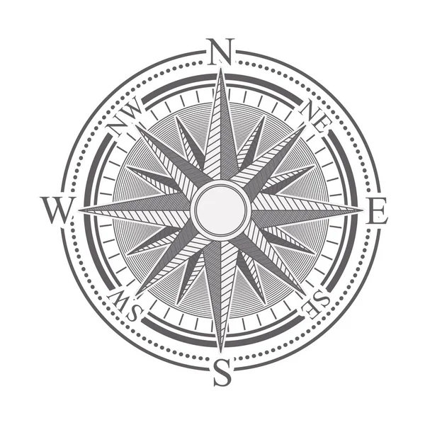 Kompas roos ontwerp — Stockvector