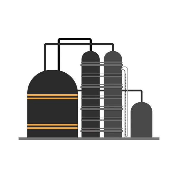 Projeto da indústria petrolífera — Vetor de Stock