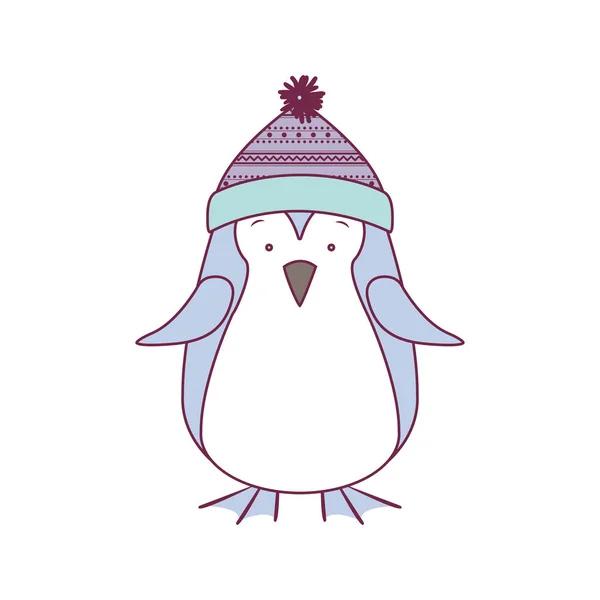 Різдво пінгвін значок — стоковий вектор