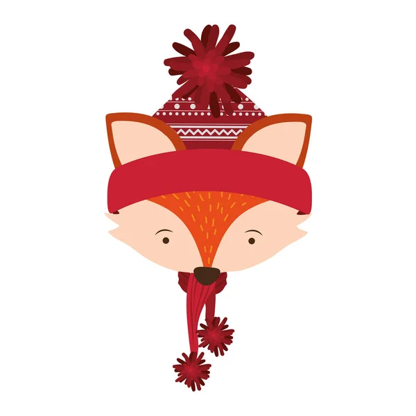 Cartoon fox icon — Stock Vector