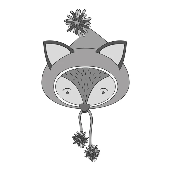 Çizgi film fox simgesi — Stok Vektör