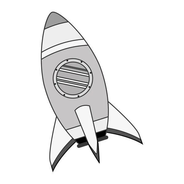 Weltraumraketen-Ikone — Stockvektor