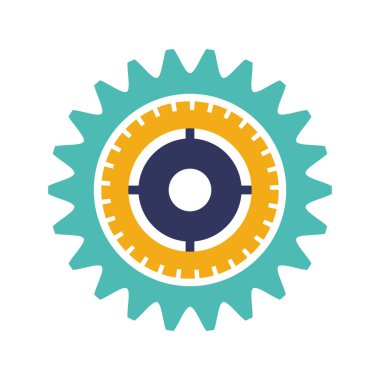 siluet taç ve pinyon Dişli çark