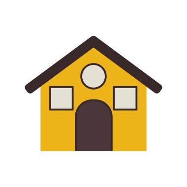 roff ve windows ile sarı ev