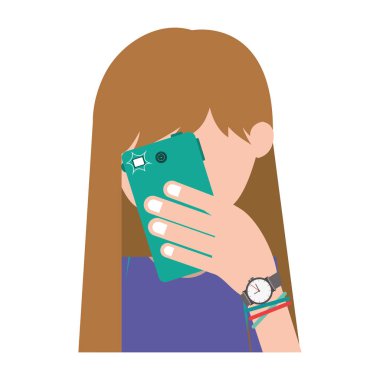 genç kız fotoğraf çekme