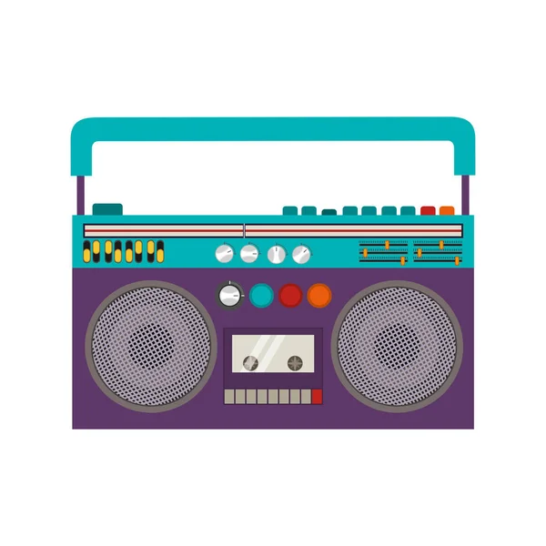 Classic tape player device — Stock Vector