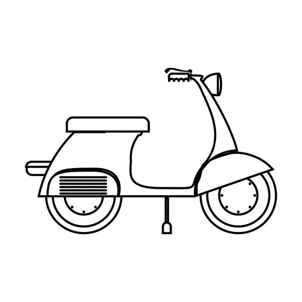 Ícone do veículo scooter — Vetor de Stock